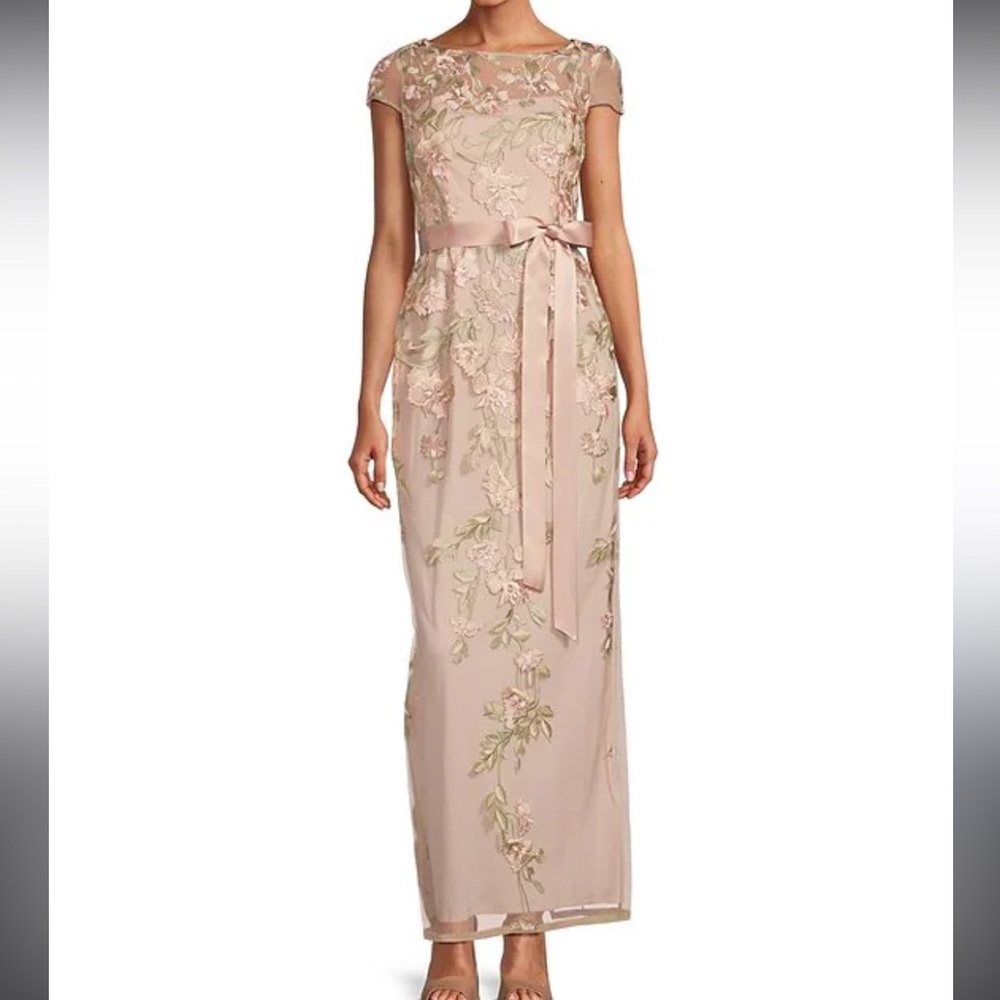 Adrianna Papell
Cascading Floral Embroidery Gown